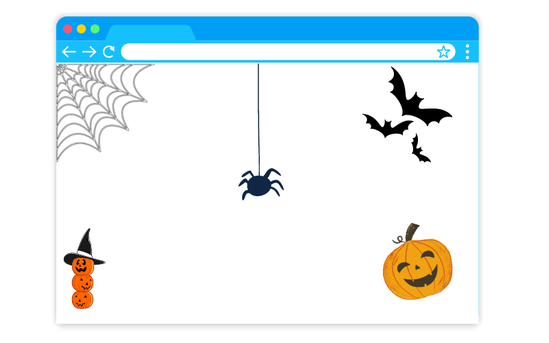 Halloween marketing ideas- Use Halloween Elements On Your Home Page