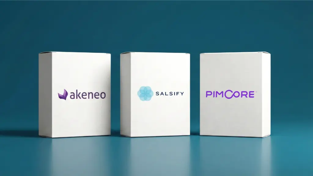 Comparison of Akeneo, Salsify, and Pimcore PIM platforms for managing complex B2B catalogs in Adobe Commerce