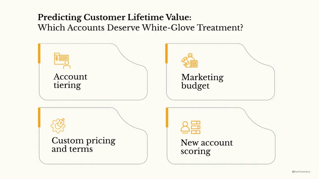 An image showing which accounts deserve white-glove treatment while predicting customer lifetime value.