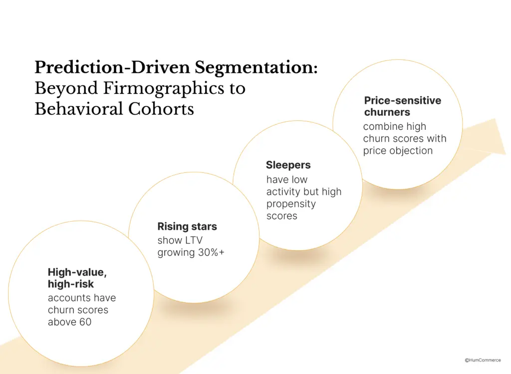 An image showing prediction-driven segmentation for b2b ecommerce.