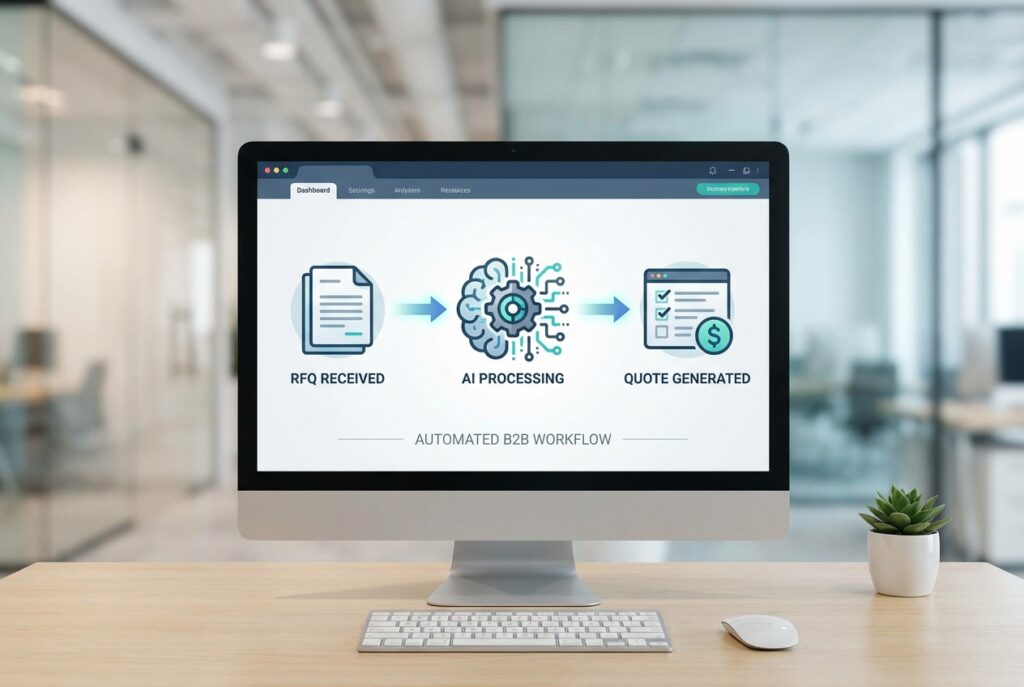 Featured image for How to Automate RFQs with AI for Faster Quotes and Fewer Manual Errors in B2B Ecommerce