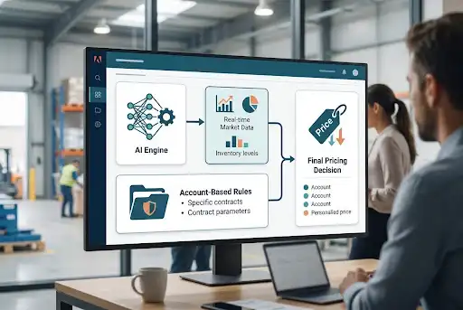A cover image of a blog that talks about How to Implement Dynamic Pricing AI for Wholesale